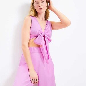 LOFT Violet Bud Linen Blend Set